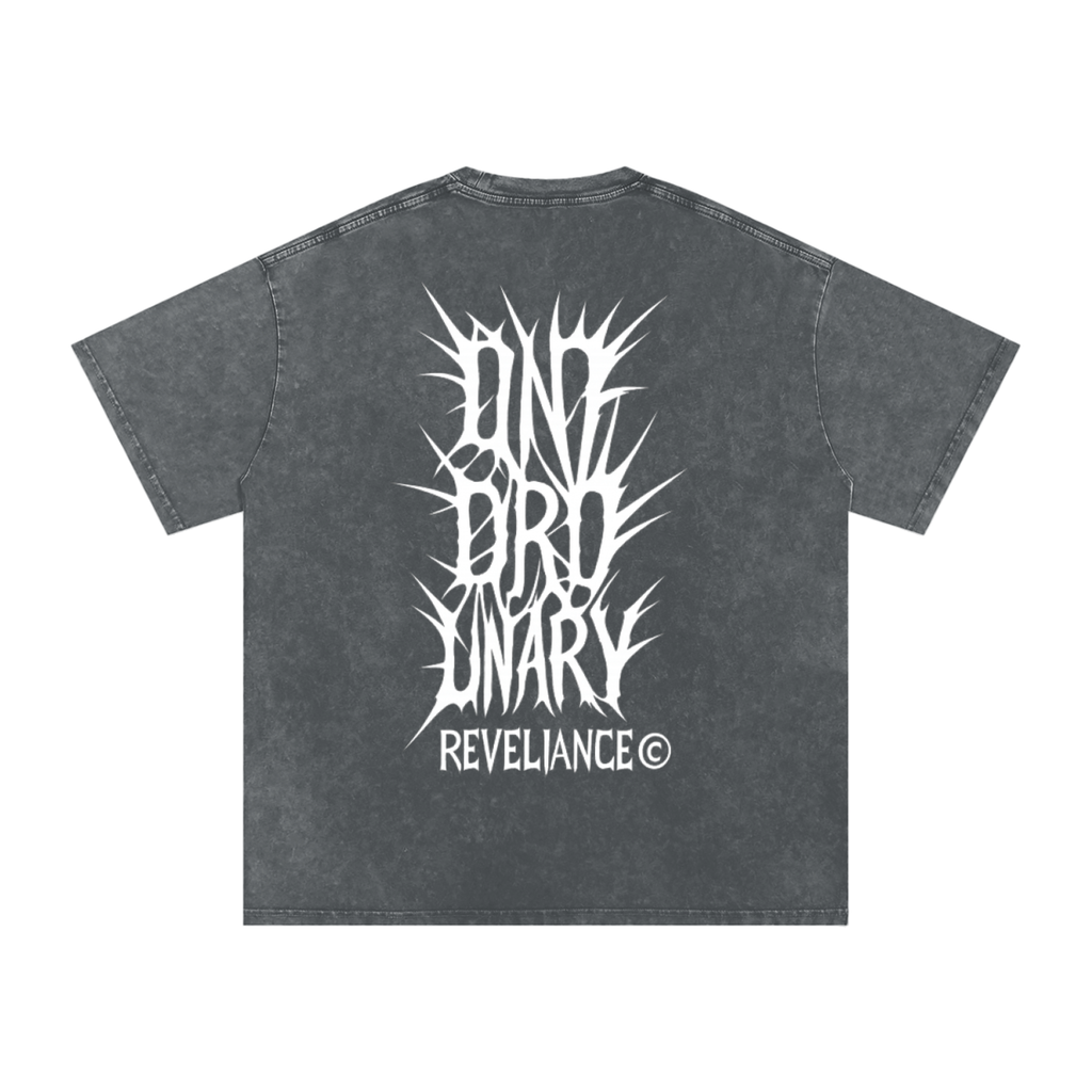 Graphic UNORDINARY™--Snow Washed Oversized Cotton T-Shirt