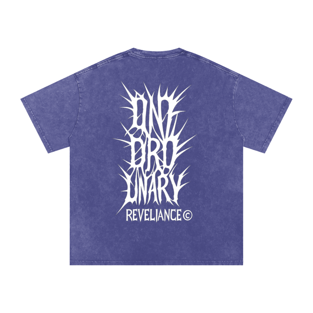 Graphic UNORDINARY™--Snow Washed Oversized Cotton T-Shirt