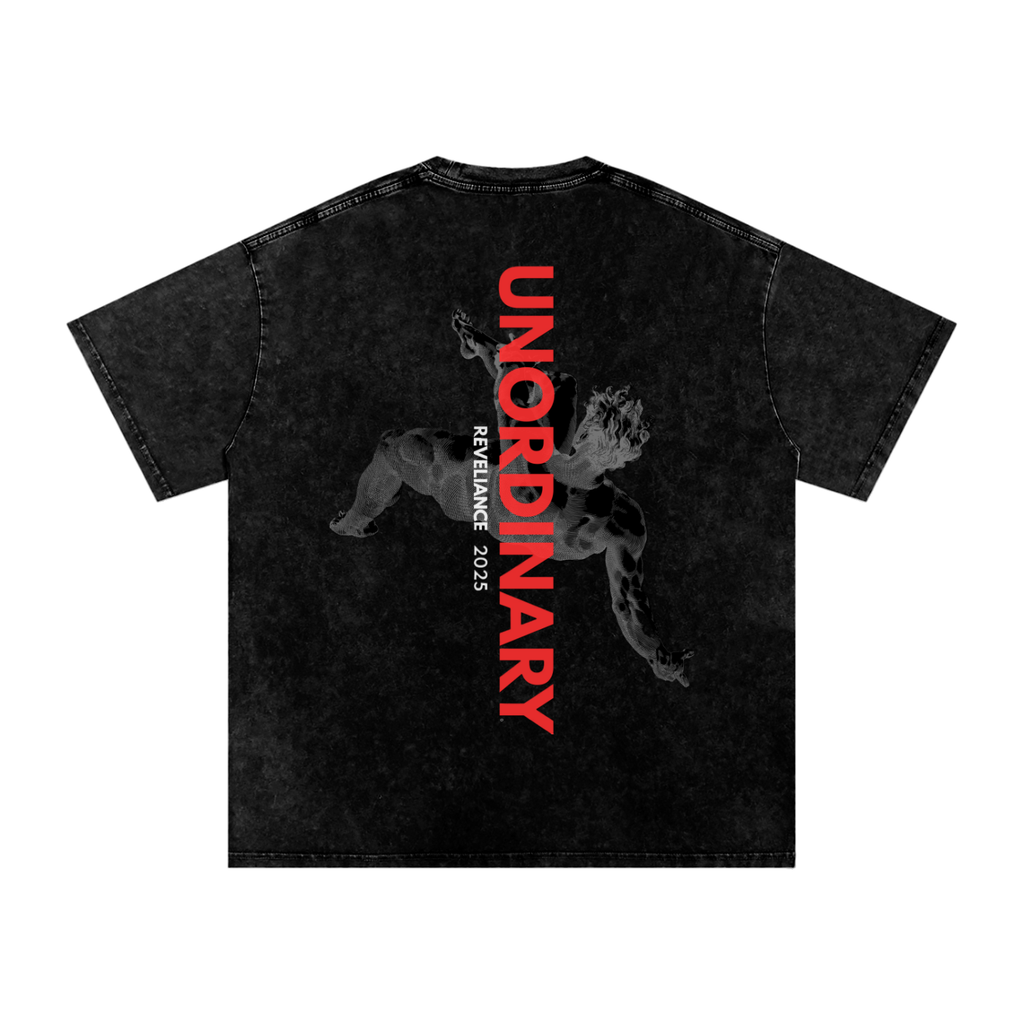 O.G. 2025 UNORDINARY™--Snow Washed Oversized Cotton T-Shirt