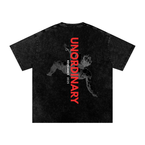 O.G. 2025 UNORDINARY™--Snow Washed Oversized Cotton T-Shirt
