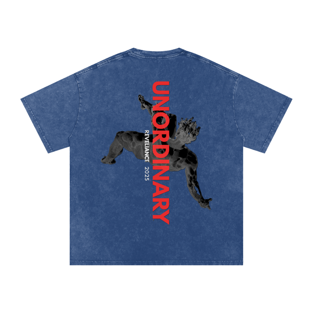 O.G. 2025 UNORDINARY™--Snow Washed Oversized Cotton T-Shirt