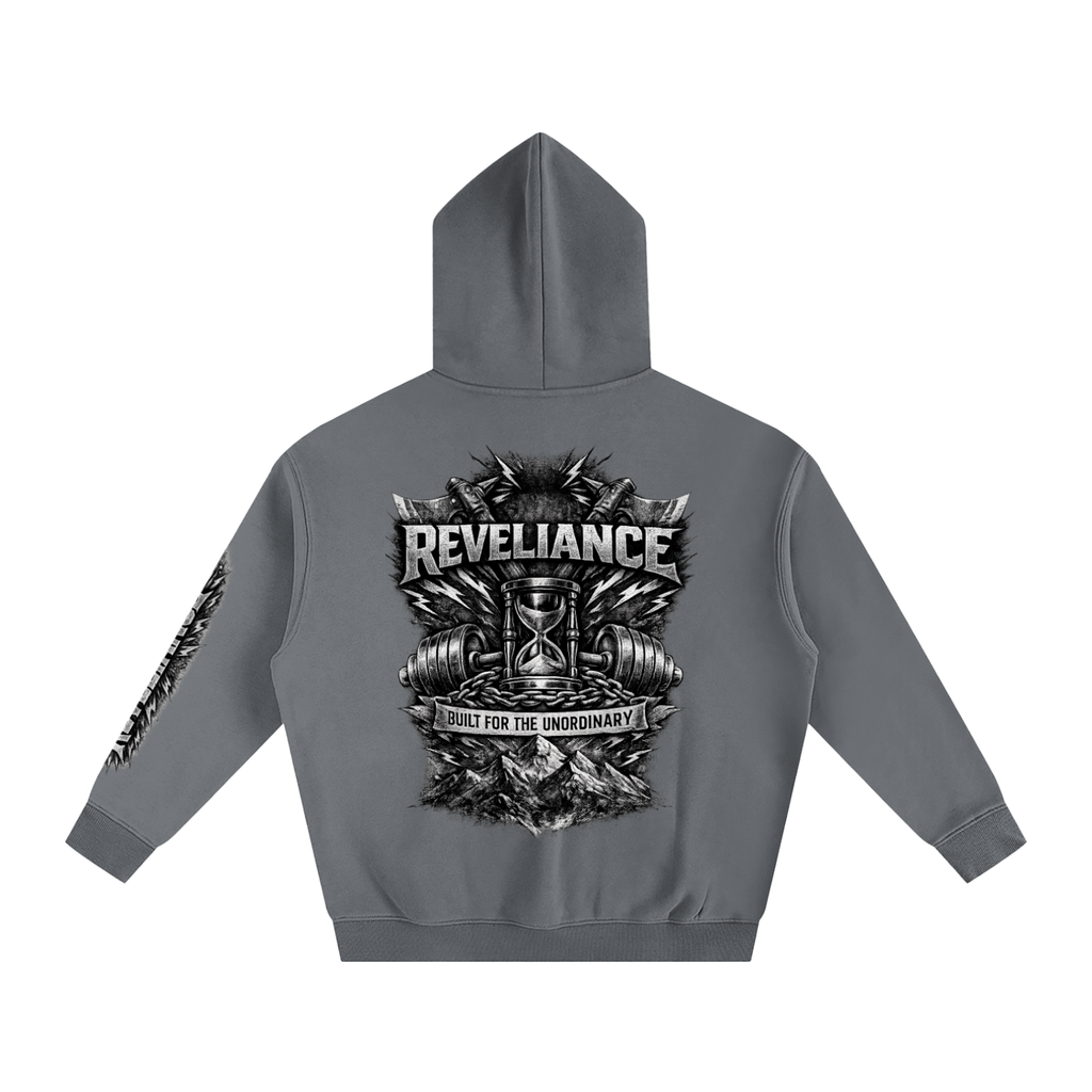 TIME...-- Oversize Fleeced Hoodie