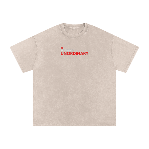 O.G. 2025 UNORDINARY™--Snow Washed Oversized Cotton T-Shirt