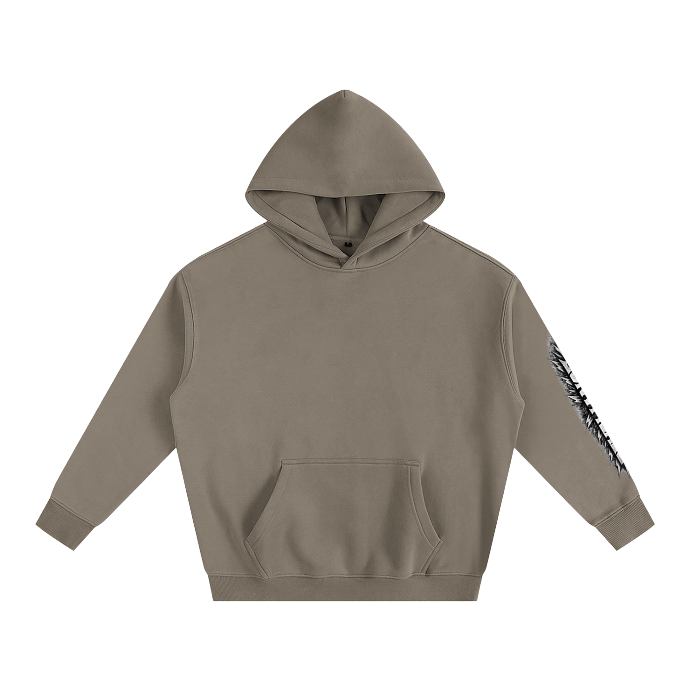 TIME...-- Oversize Fleeced Hoodie