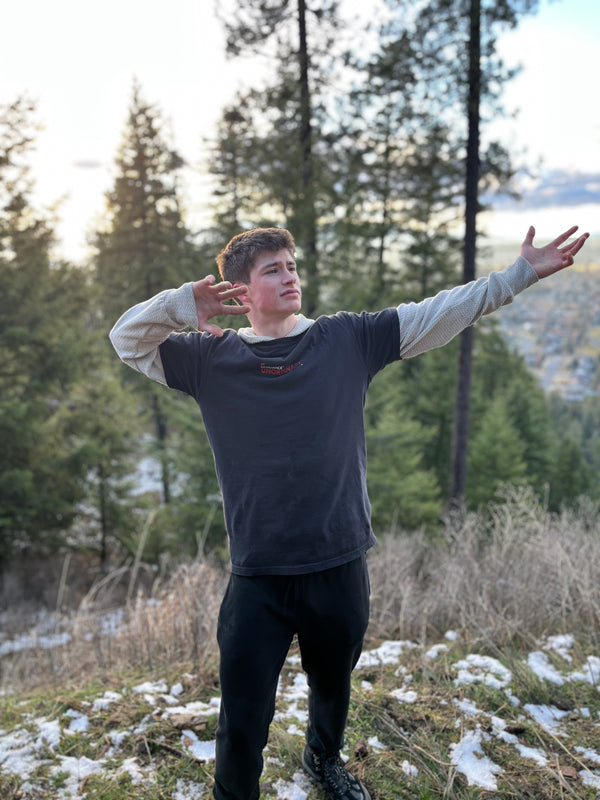 Brodie Williams wearing product