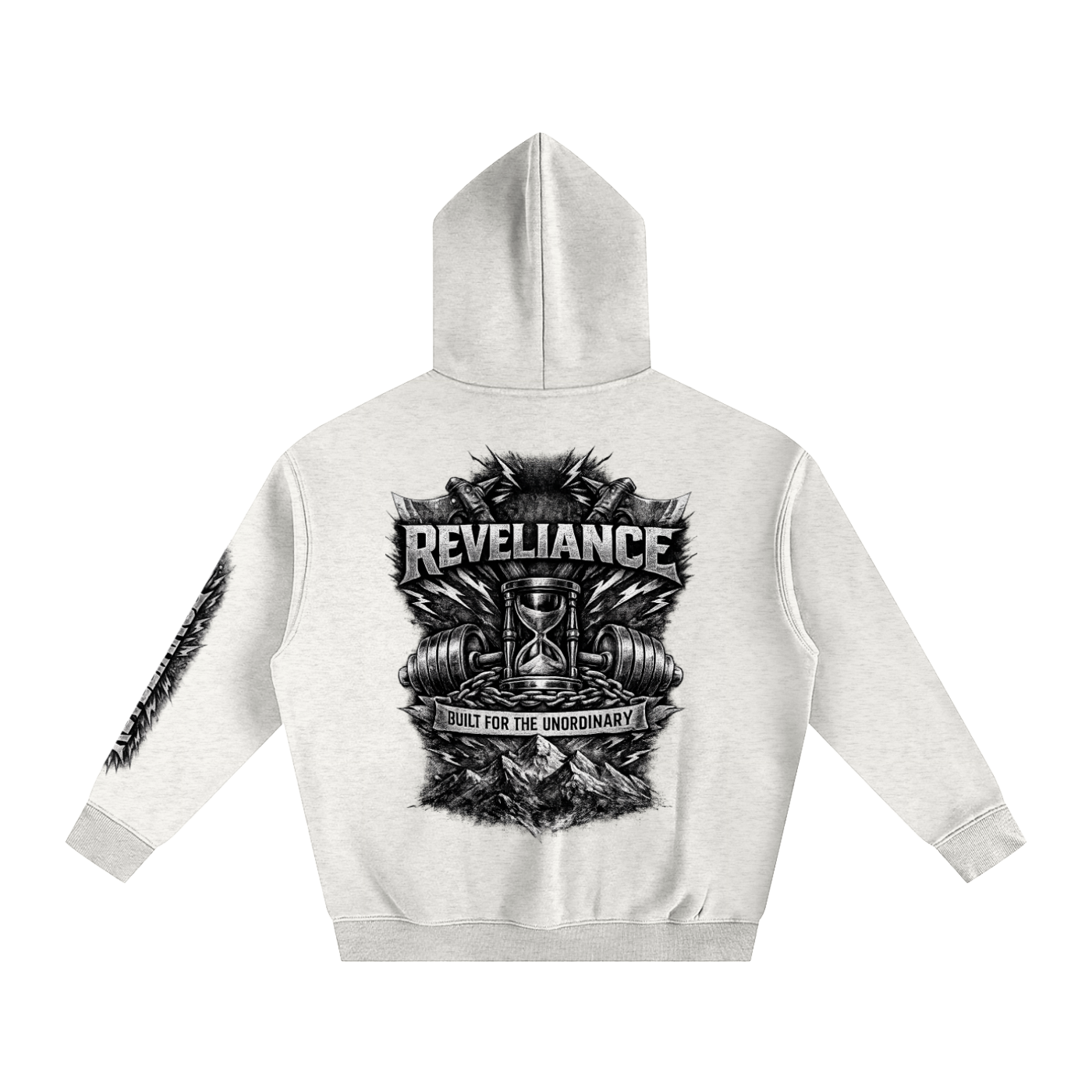 TIME...-- Oversize Fleeced Hoodie