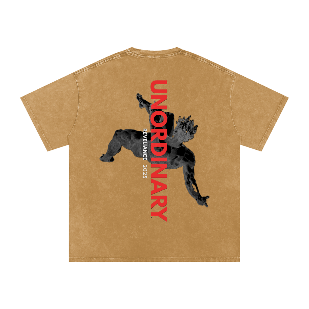O.G. 2025 UNORDINARY™--Snow Washed Oversized Cotton T-Shirt