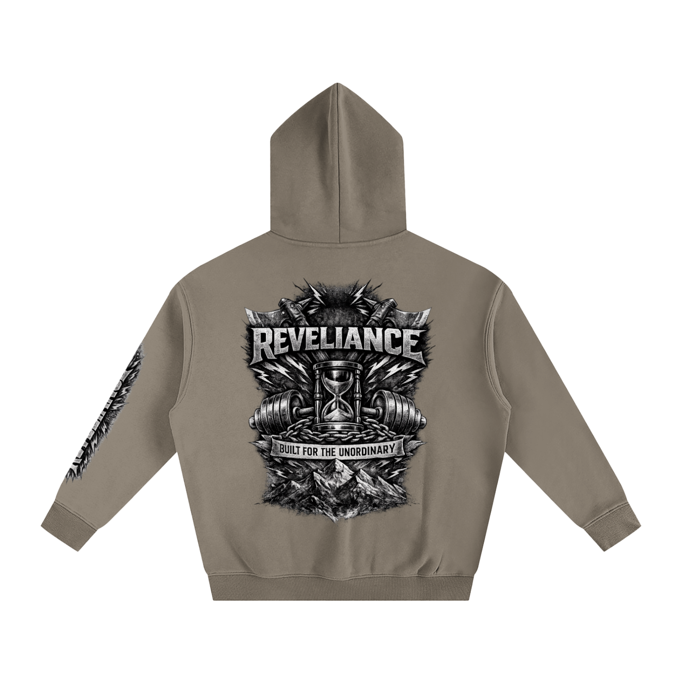 TIME...-- Oversize Fleeced Hoodie