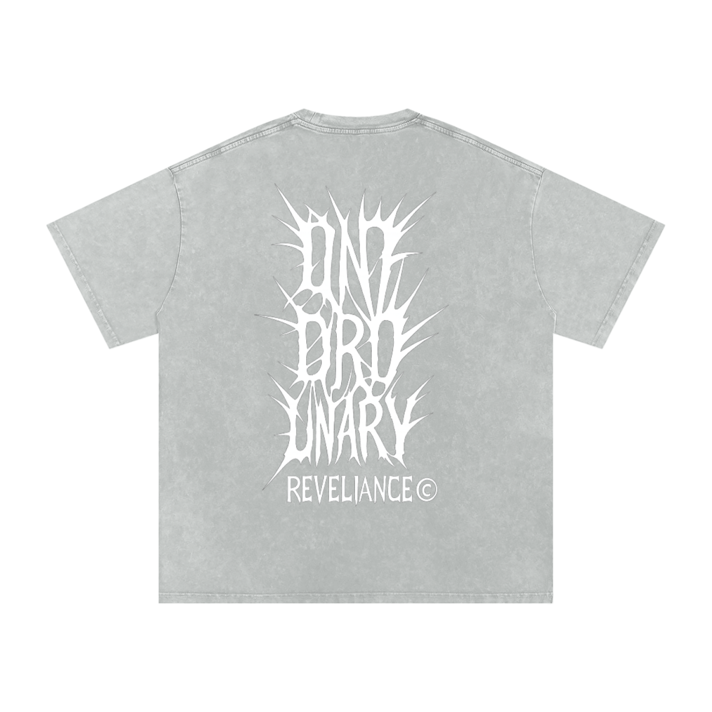 Graphic UNORDINARY™--Snow Washed Oversized Cotton T-Shirt