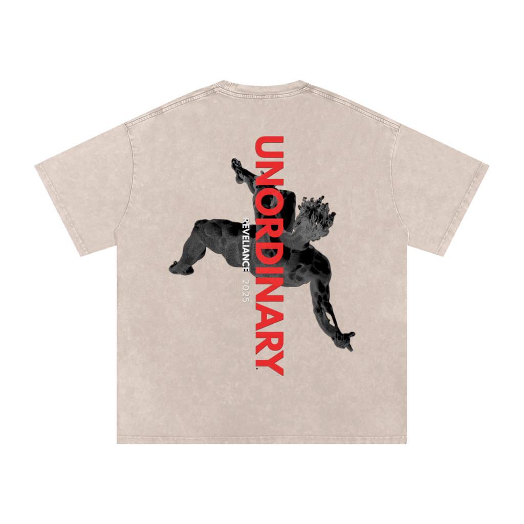 O.G. 2025 UNORDINARY™--Snow Washed Oversized Cotton T-Shirt