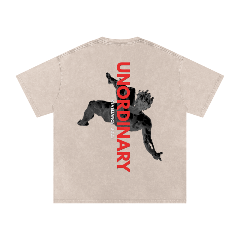 O.G. 2025 UNORDINARY™--Snow Washed Oversized Cotton T-Shirt